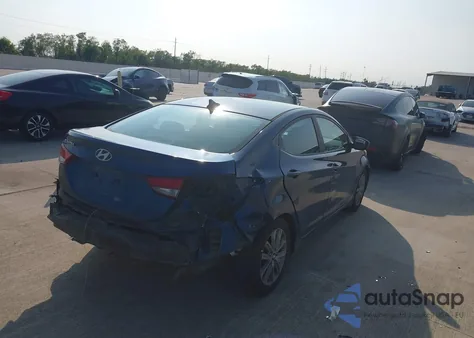 2015 Hyundai Elantra Se from USA, damaged, VIN KMHDH4AE6FU451765